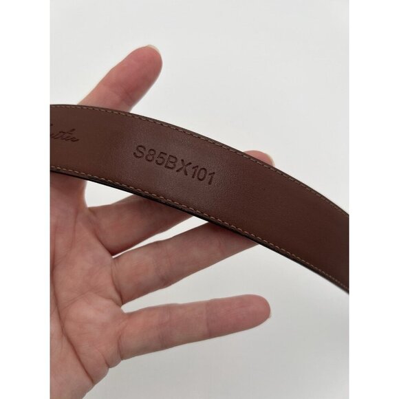 Daniel Cremieux Signature Collection Black Cowhide Belt Men Size 42 S85BX101 - Picture 8 of 10